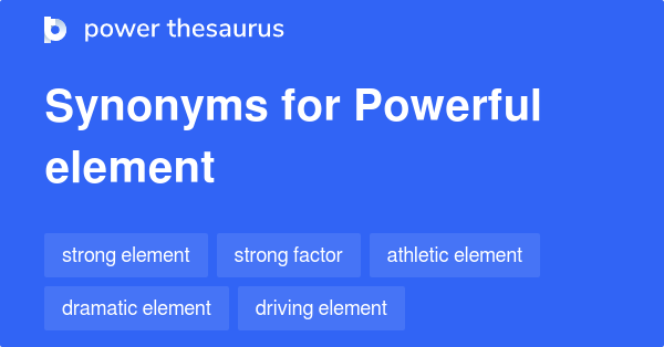 element synonym