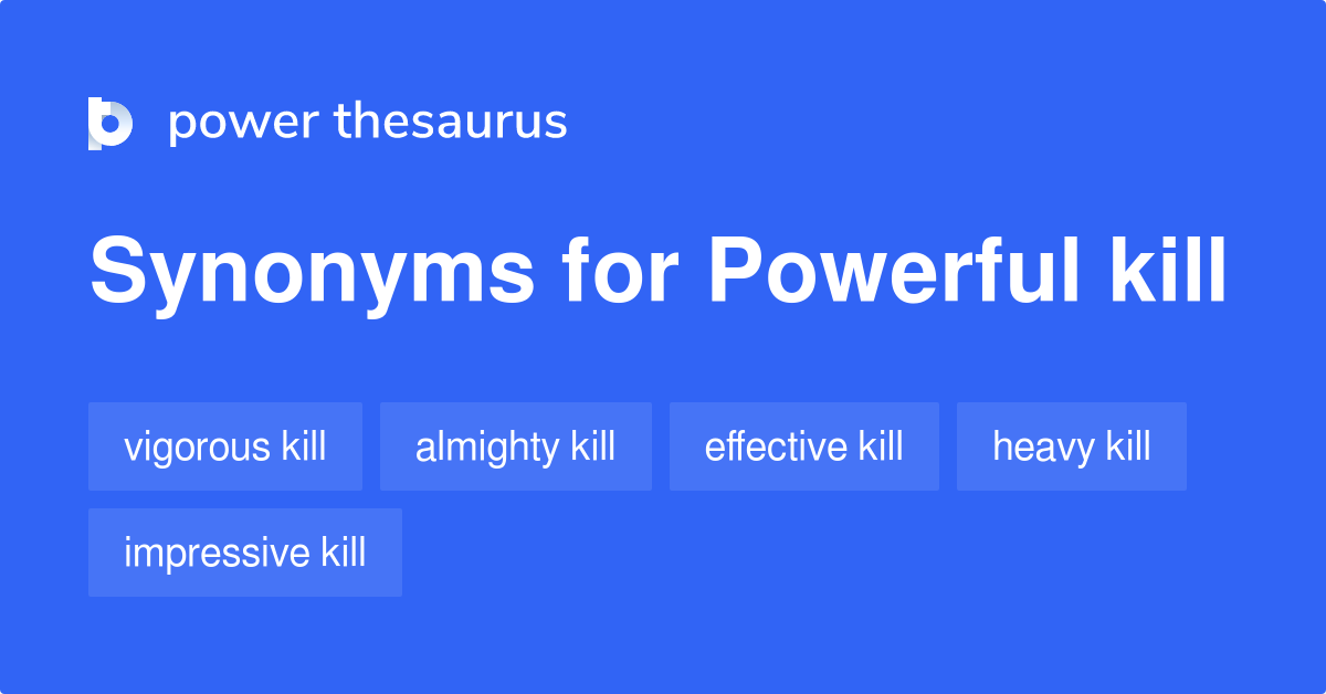 Kill Synonyms In English