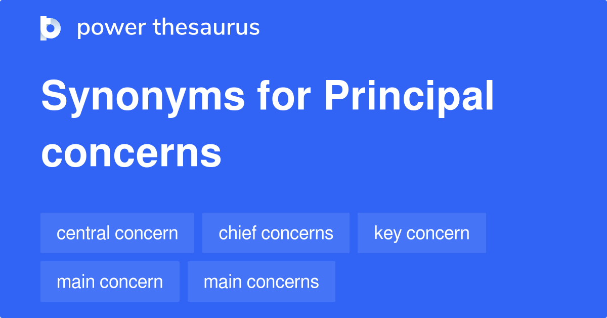 Principal Synonym List