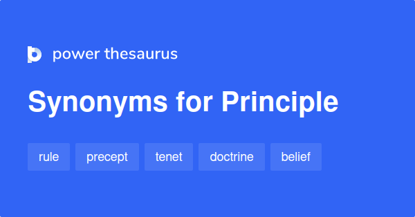 What Is The Synonyms Of Principle