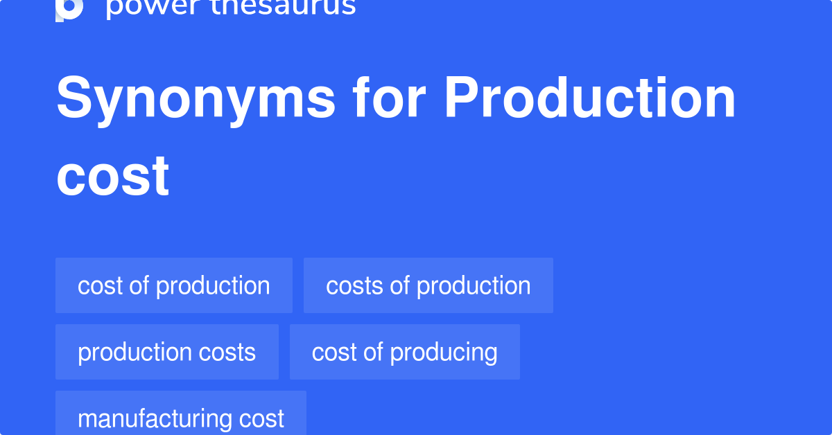 poor production synonym