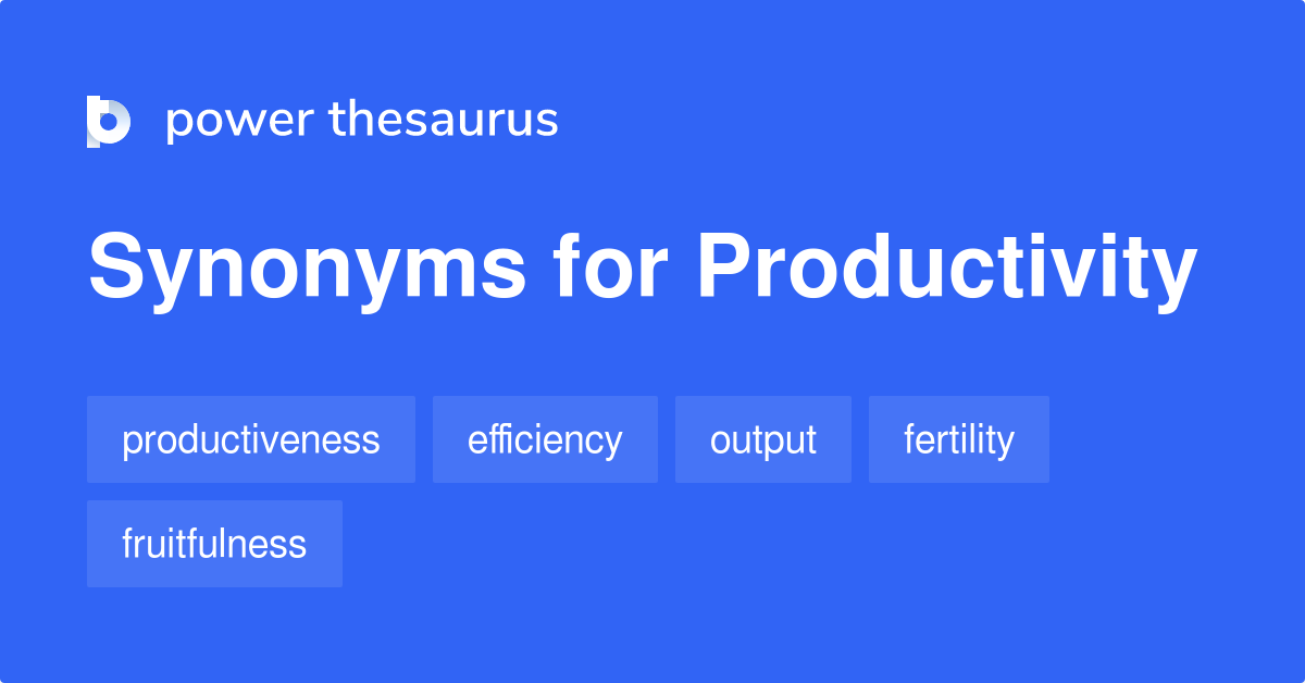 Descriptive Words For Productivity