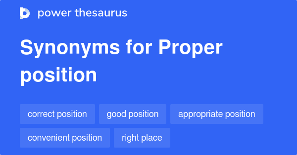 position synonym