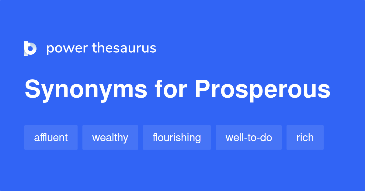 Words That Mean Prosperous