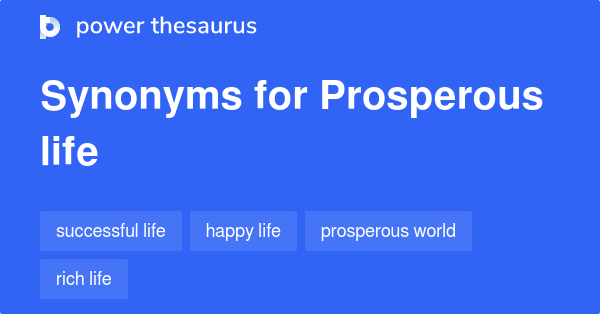 What Are Different Words For Prosperous