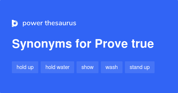 Synonyms For Prove Them Wrong