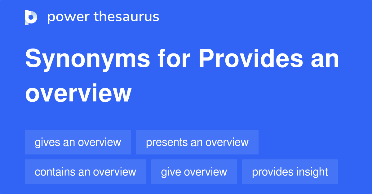 synonym for overview