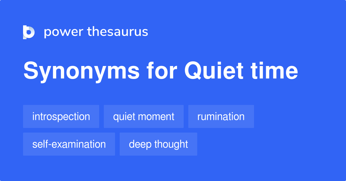quiet synonym
