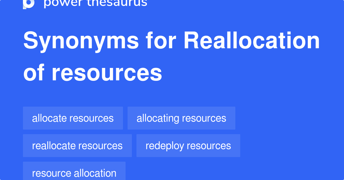 Resource Reallocation