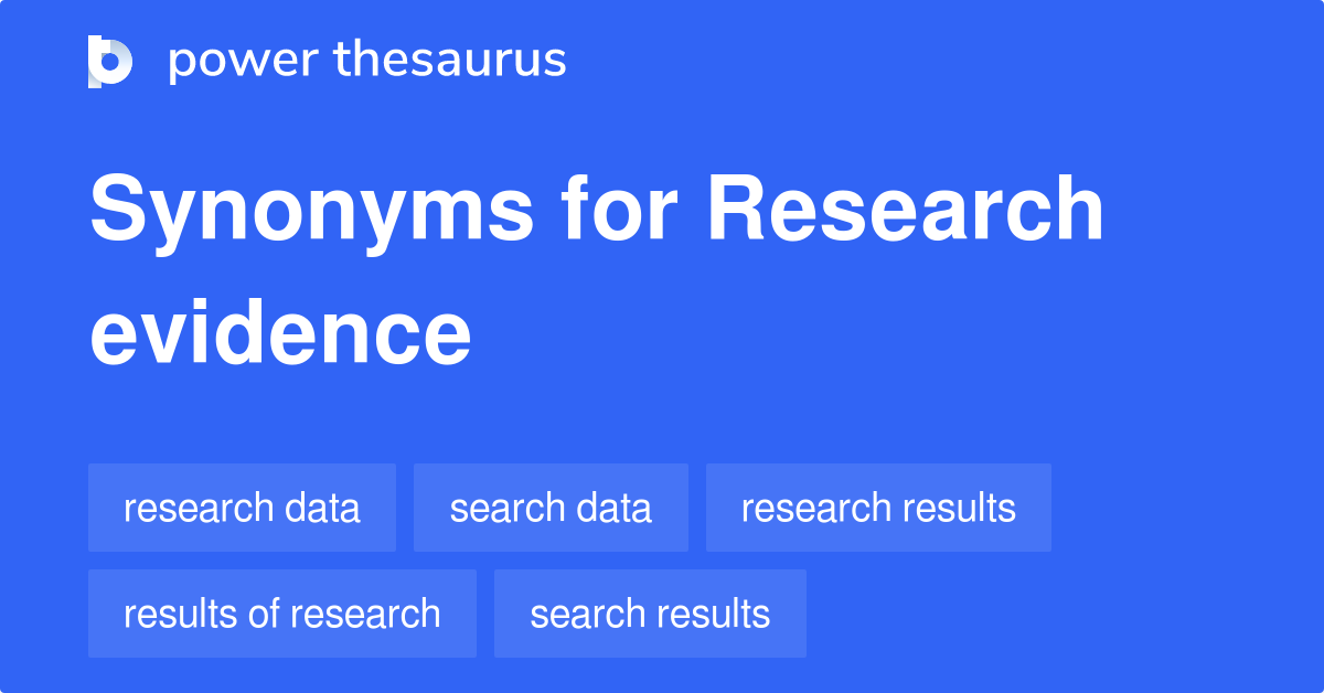 what is the synonym for research findings