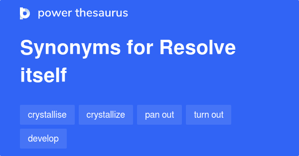 Resolve Synonyms In English