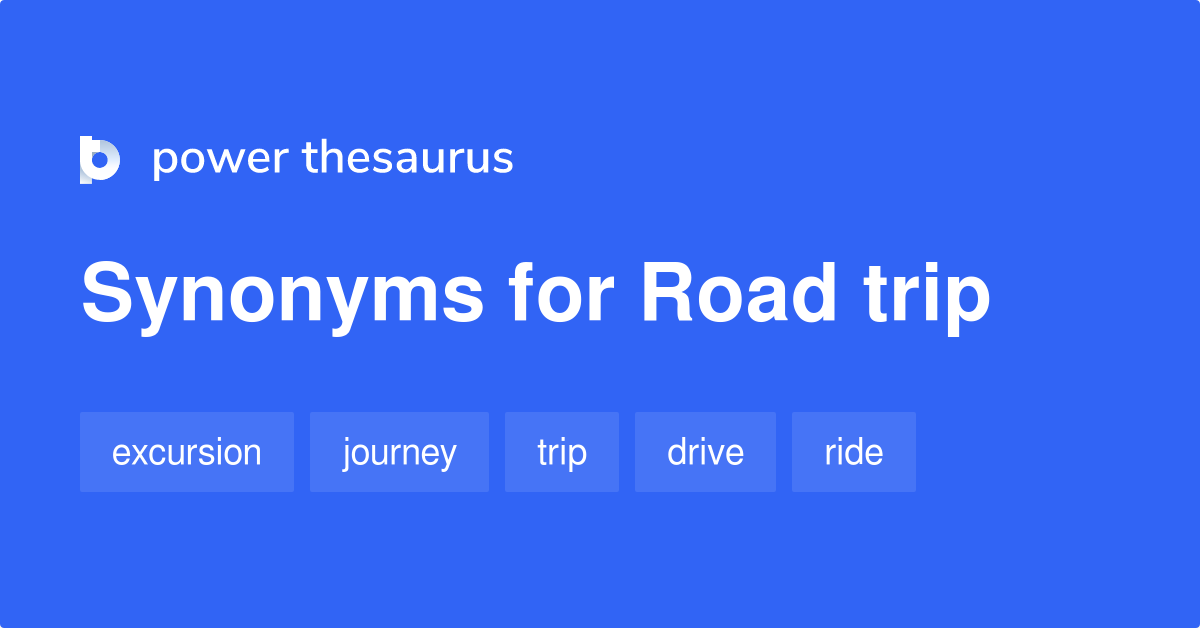 car road trip synonyms