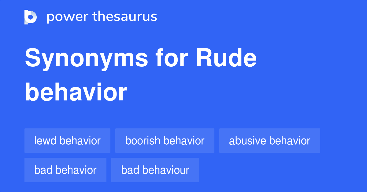 impolite behavior examples