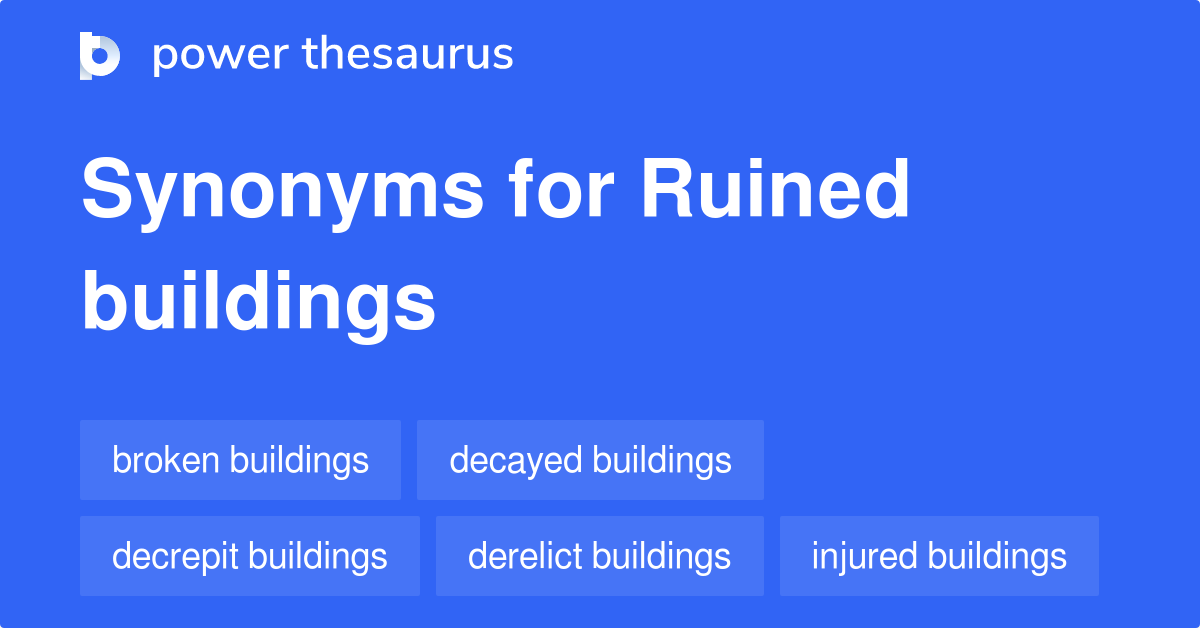 What Is The Synonyms Of Ruined