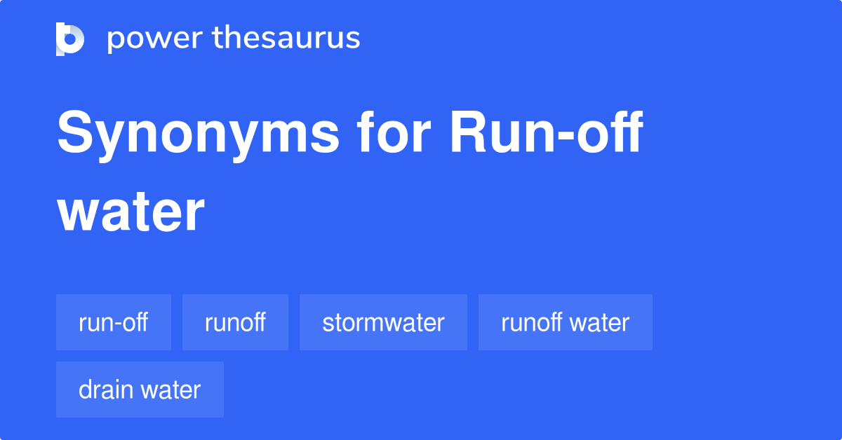 Synonym Of Run Off