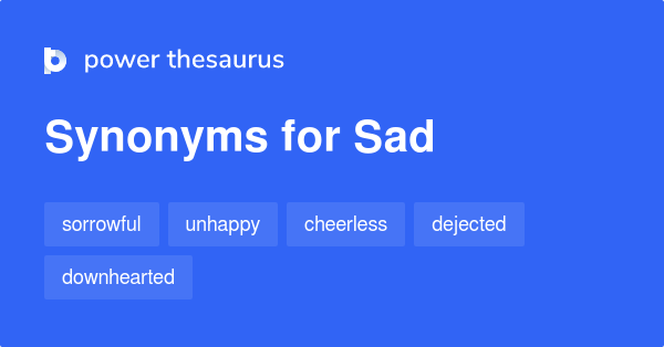 synonyms of sad