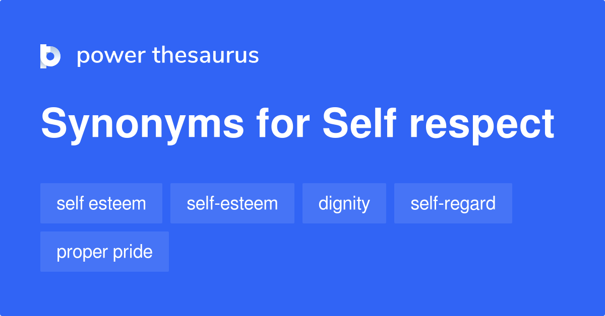 Self Respect Synonyms 2 