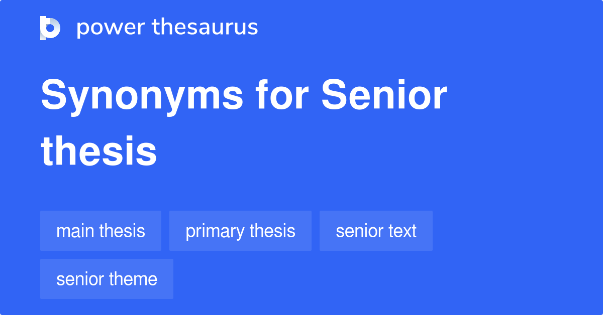 synonyms of thesis word