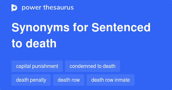 What Are The Synonyms Of Sentenced