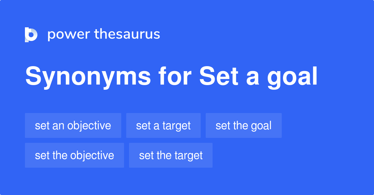 What Are Synonyms For Goal