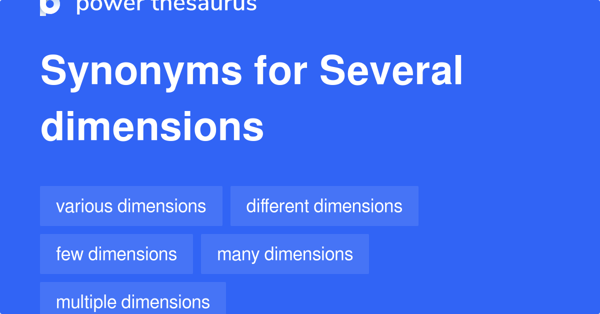 Several Dimensions Synonyms 2 