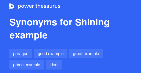 Other Term For Shining Example