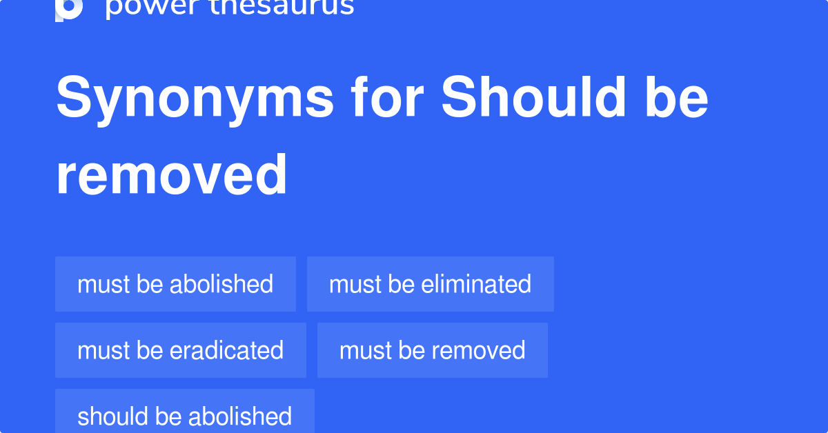 Removed Synonyms Word