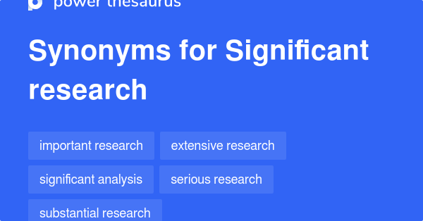 research synonyms