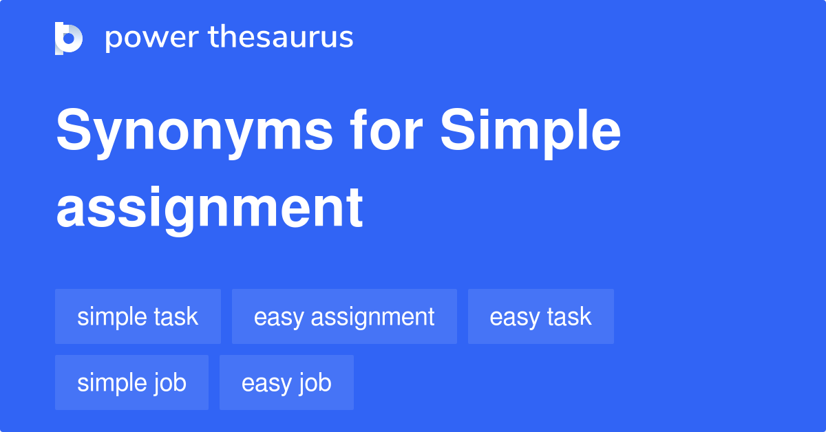 synonyms for task assignment