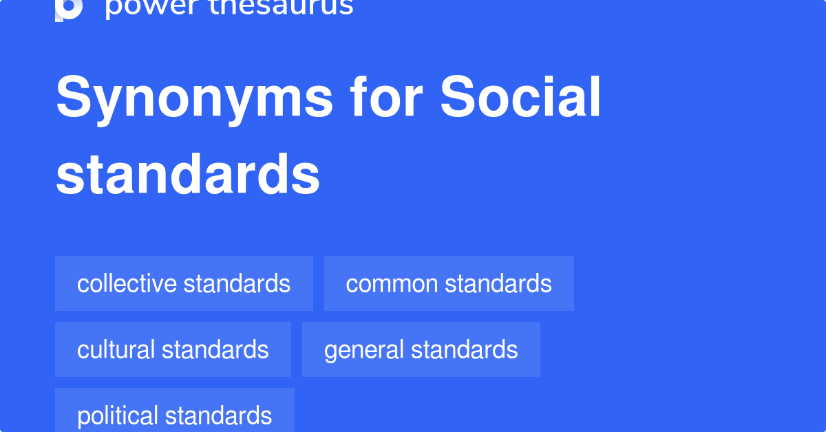 Social Standards Synonyms 2 