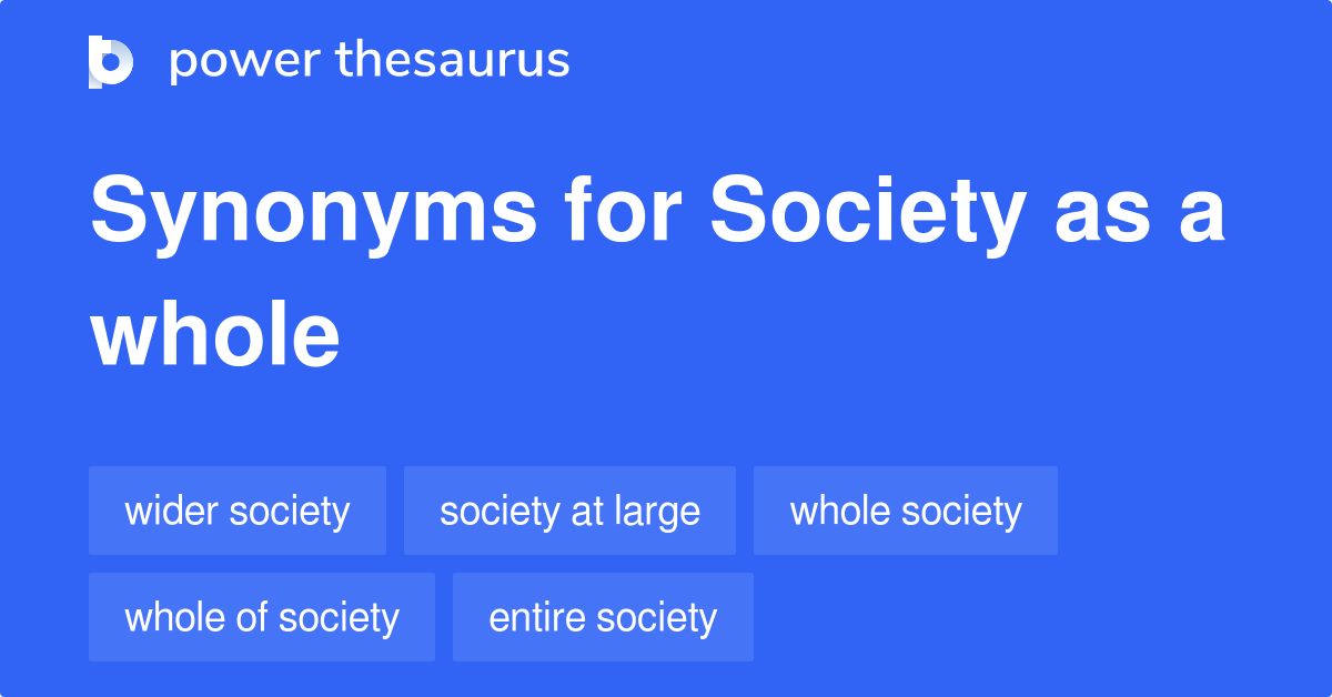 Society As A Whole Synonyms 2 
