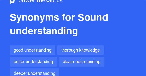 Another Word For Sound Understanding