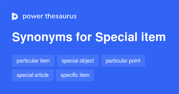 Special Item Synonym