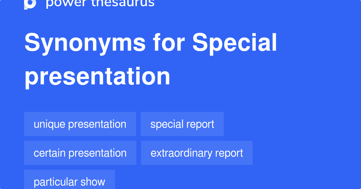 what is a synonym of presentation