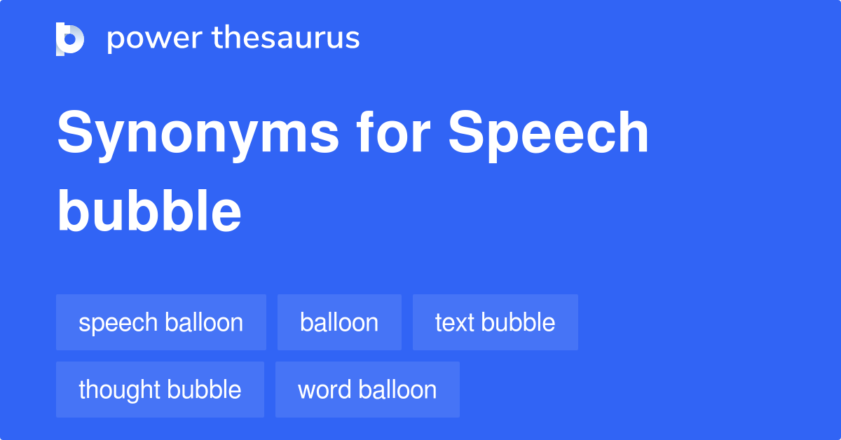 Synonyms - The Speech Bubble SLP