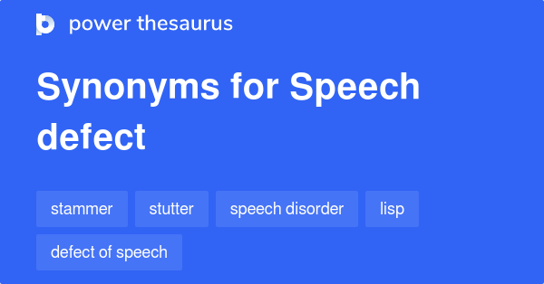 speech defect words