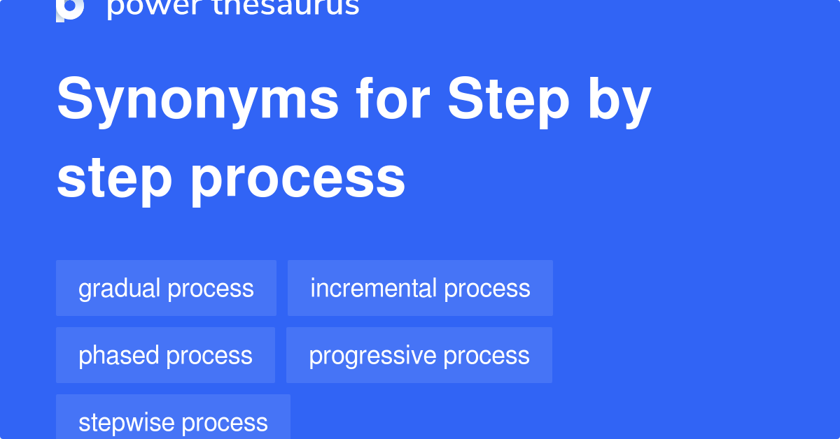 Step By Step Process Synonyms 2 
