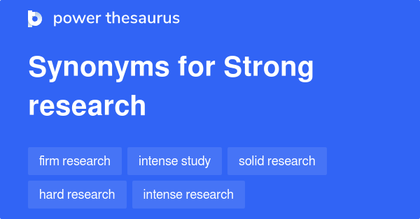 strong research skills synonyms