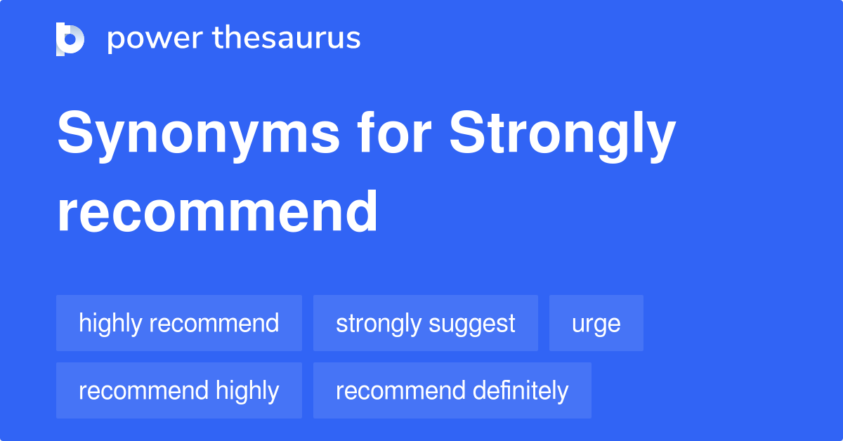 We Do Not Recommend Synonyms