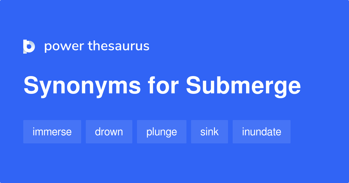submerge thesaurus