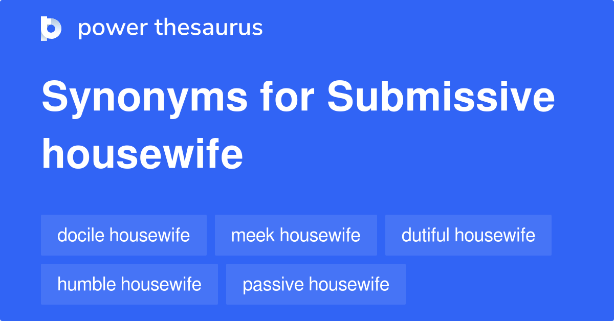 Housewife Synonyms Slang