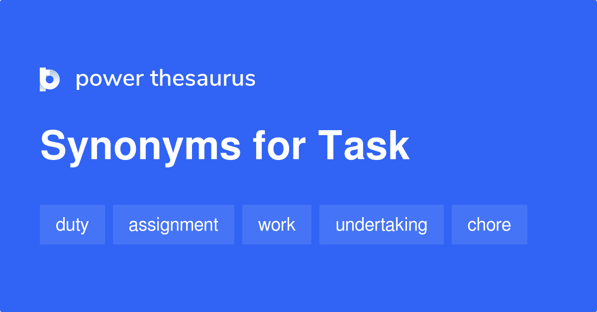synonyms of task assignment