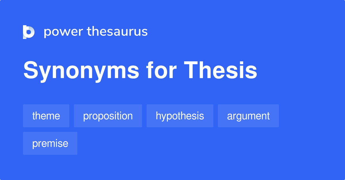 project thesis synonym
