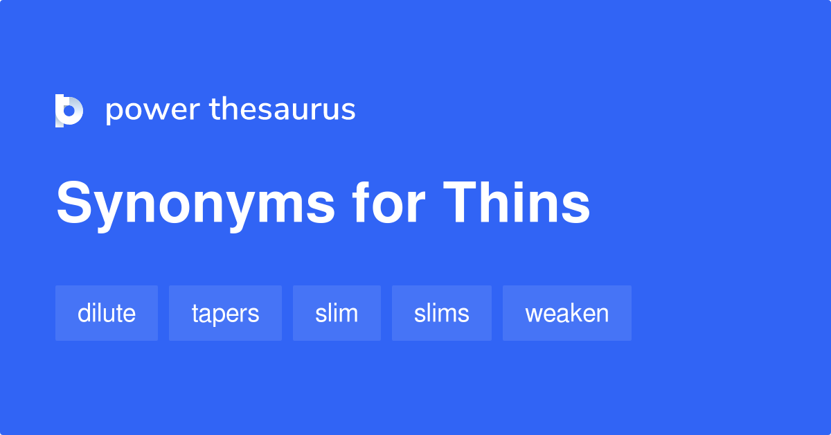 Thin Synonyms In English