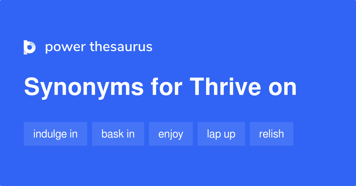 thrive meaning synonym