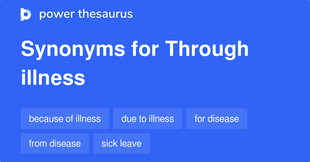 Synonyms Of Illness In English