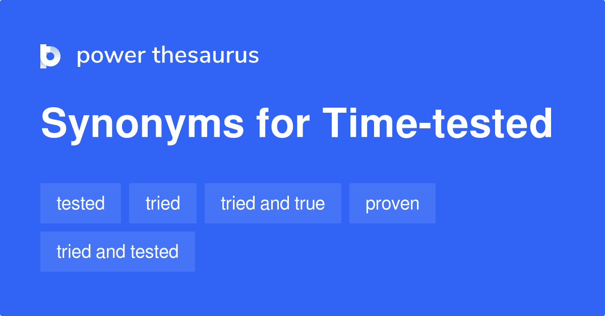 Timetested synonyms 293 Words and Phrases for Timetested