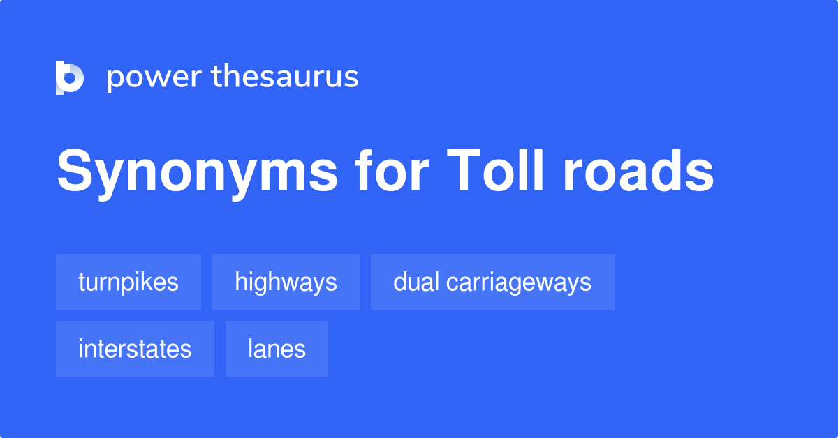 Toll Road Synonyms In English