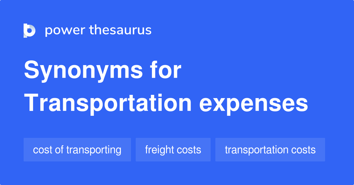 travelling expenses synonyms