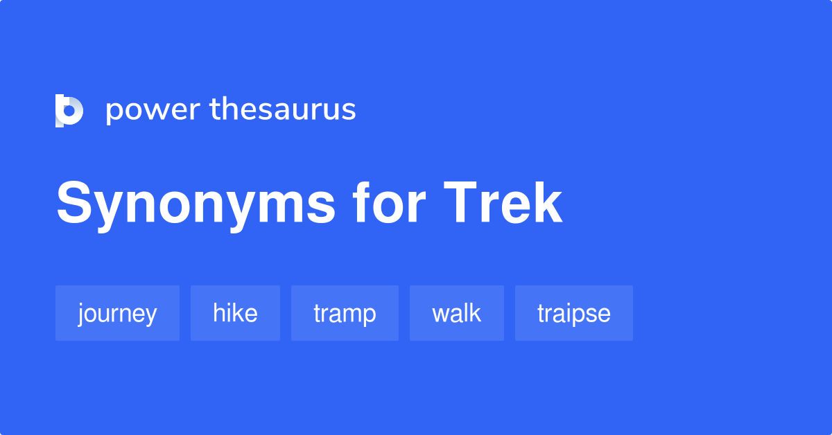 trek meaning and synonyms